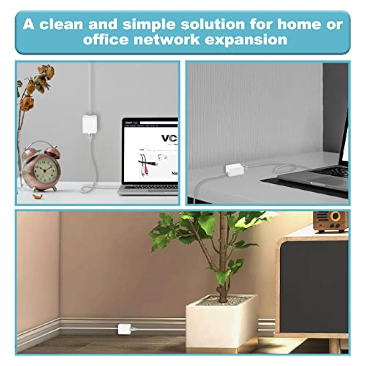 Keystone Jack Surface Mount Box 1-Port For Utp Cat6/Cat5E/Cat5 Rj45 Keystone J