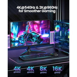 Displayport 2.1 Cable 10Ft, Dp 2.0 Cable [16K@60Hz,8K@120Hz, 4K@240Hz, 2K@360H