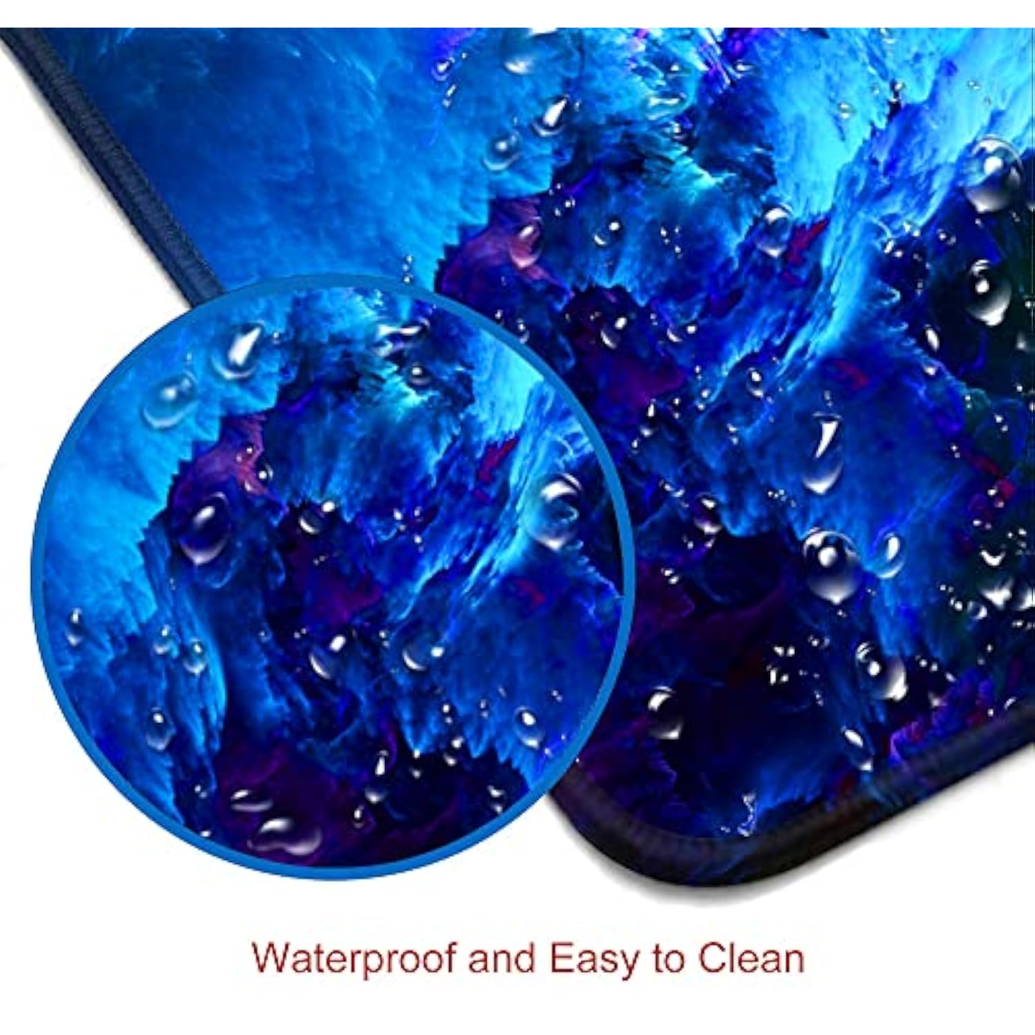 Gaming Mouse Pad, Large Nonslip Rubber Base Mousepad, Keyboard Mouse Mat, Desk Pad With Stitched Edges, 31.5X11.8Inch, Dazzling Galaxy