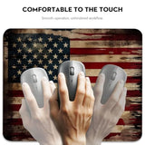 Vintage American Flag Mouse Pad - Patriotic Durability For Your Desk, Stitched Edges Non-Slip Rubber Base Mouse Pads For Computers Laptop