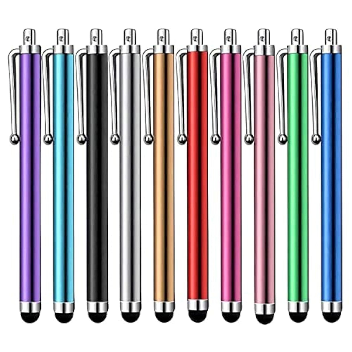 10-Pack Universal Stylus Pens for Touchscreens iPad Samsung Galaxy Smartphones
