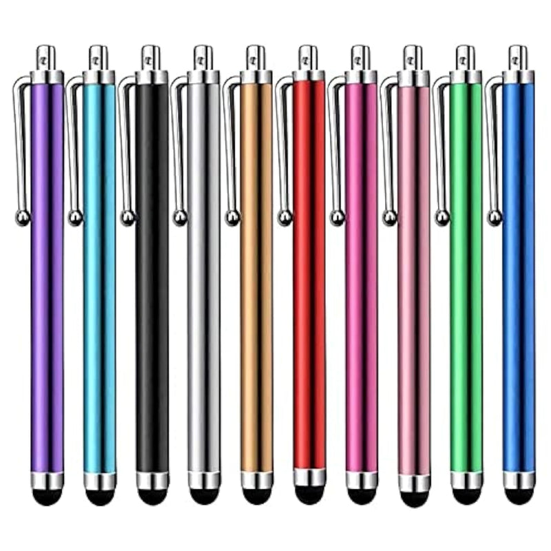 Stylus Pen [10 Pack] Universal Capacitive Touch Screen Pens For Tablets, Ipad Mini, Ipad Pro, Ipad Air, Smartphones, Samsung Galaxy - Multiple Colors