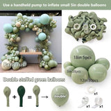 Dusty Green Balloon Arch Kit: Olive, Mist Green Party Garland