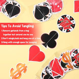 8 Pieces Casino Theme Party Decorations Casino Party Hanging Garlands Poker Hanging Banner Las Vegas Theme Card Garlands For Poker Night Birthday Supplies