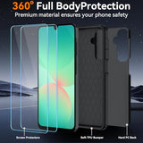 for  Galaxy A17 5g Case : with HD Screen Protector,Military-Grade Shockproof Cover Phone Silicone Durable Armor 3 in 1 Case for Galaxy A17 /