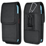 Phone Holster For Belt With Metal Clip And Magnetic Closure Compatible With Iphone 16/15/14/13/12 Pro And Non-Pro, Galaxy S25 S24 S23 S22 For Everyday Protection, M-Black