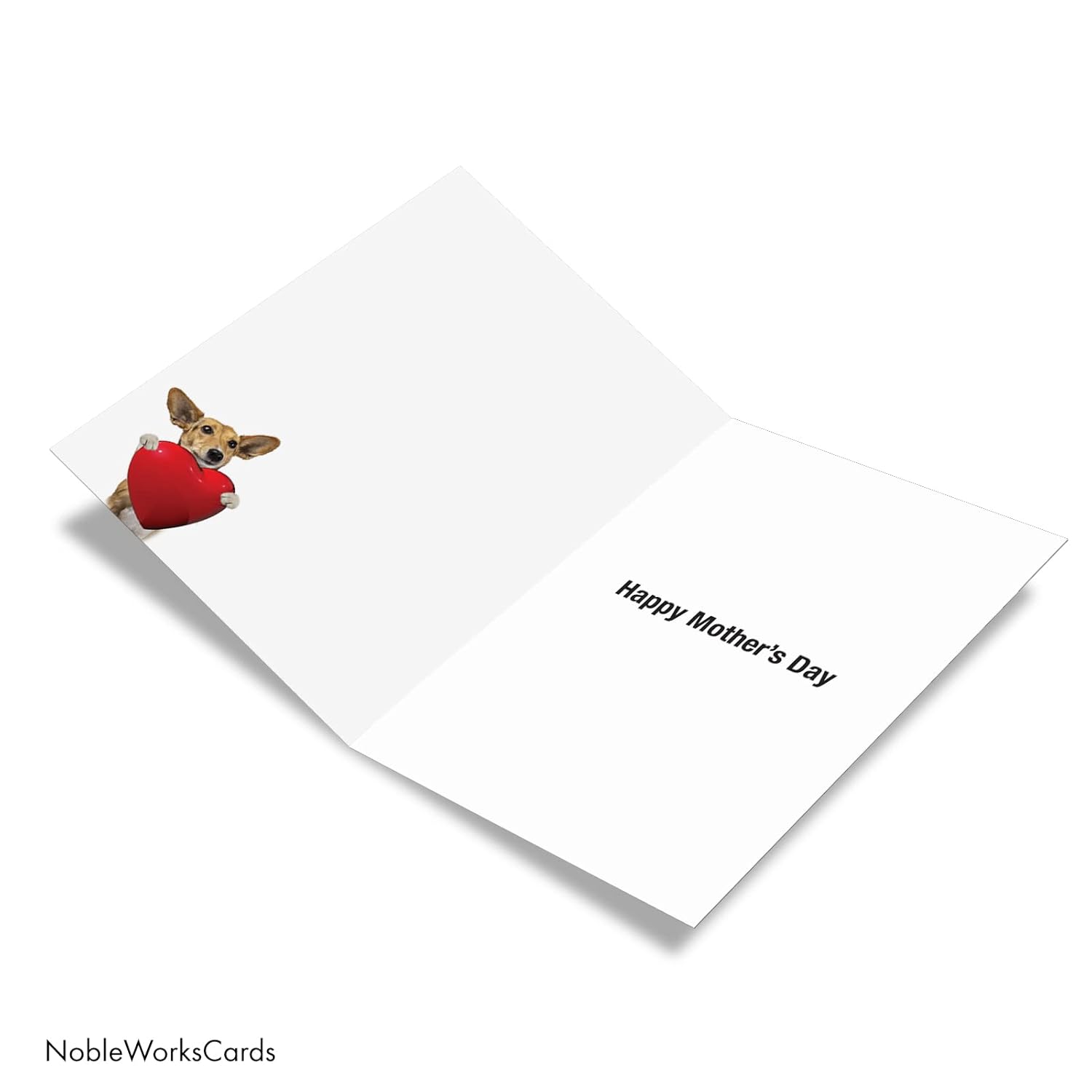Mother'S Day Greeting Card With 5 X 7 Inch Envelope (1 Card) Pup Love You This Much C10399Mdg