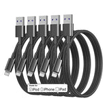 Iphone Charger Cable 3Ft Lightning To Usb Cables Fast Iphone Charging Cord 5Pack [Apple Mfi Certified] Nylon Braided For Iphone 14 Pro Max/Iphone 13 Plus/12 Pro/11 Mini/Xr/Xs/X/8/7/6S/6/Se/Ipad Air