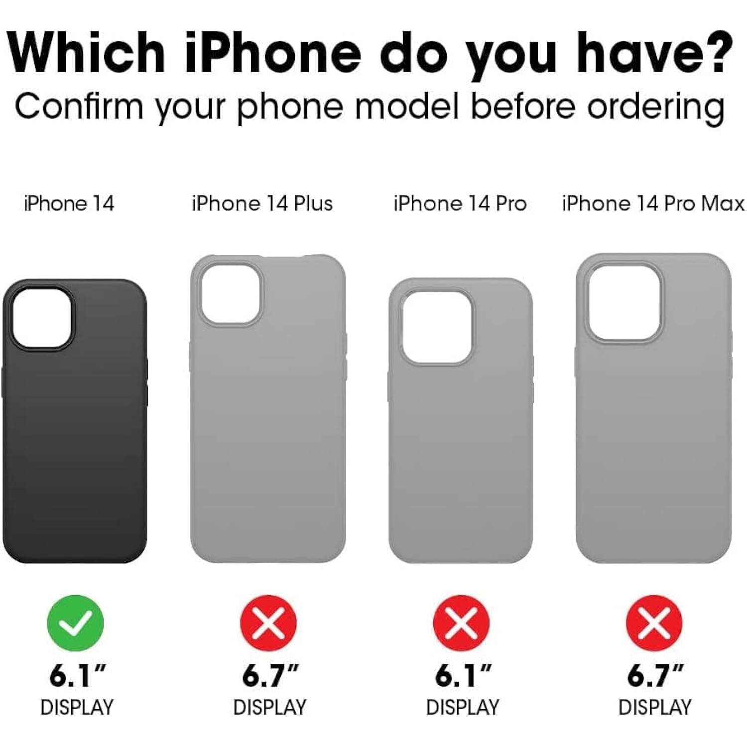 Replacement Rubber TPE Outer Skin Compatible with Otterbox Defender Series Case for iPhone 14 Black