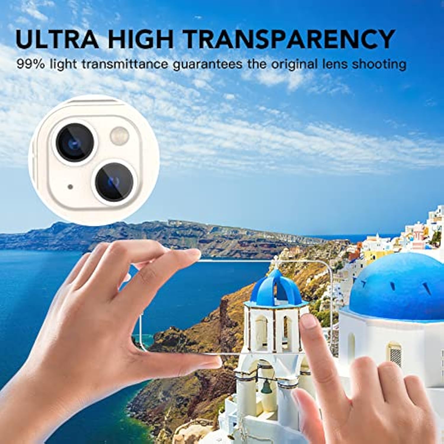 [Pink][2 Pack] Camera Lens Protector For Iphone 15/15 Plus,Ultra Hd 9H Tempered Glass Camera Cover Screen Metal Ring Case Friendly Scratch Resistant Easy To Install