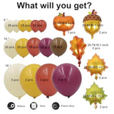 Thanksgiving Balloon Arch Kit: Pumpkin Maple Leaf Fall Party Decor
