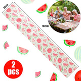 2 Pcs Watermelon Table Runner Watermelon Theme Tablecloth 14 X 72 Inch One In A Melon Party Decorations Summer Outdoor Table Runner For Wedding Birthday Party Baby Shower Garden Kitchen