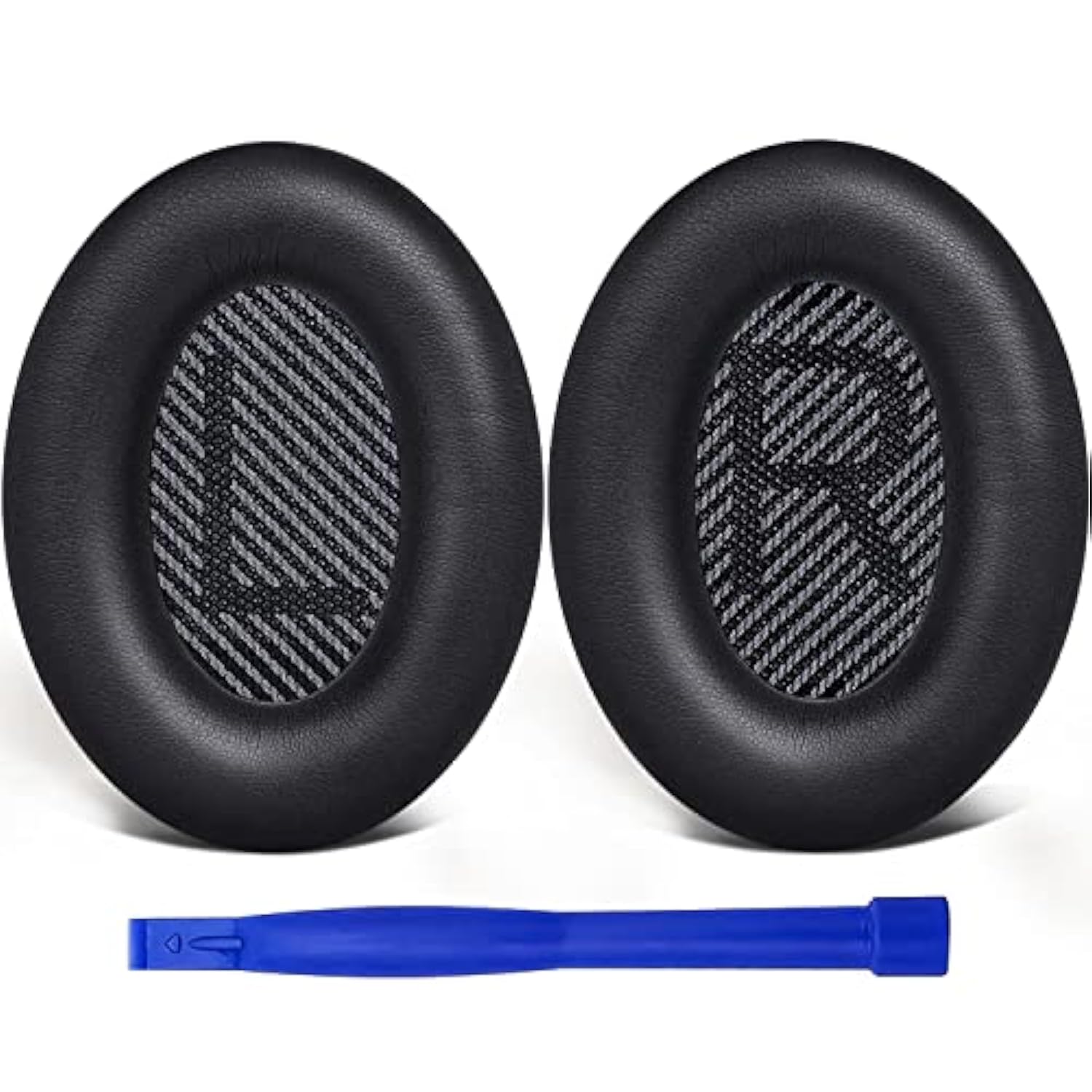Replacement Earpads Cushions For Bose Quietcomfort 35 (Qc35) & Quiet Comfort 35 Ii (Qc35 Ii) Headphones, Ear Pads With Softer Leather, Noise Isolation Foam, Added Thickness (Black)