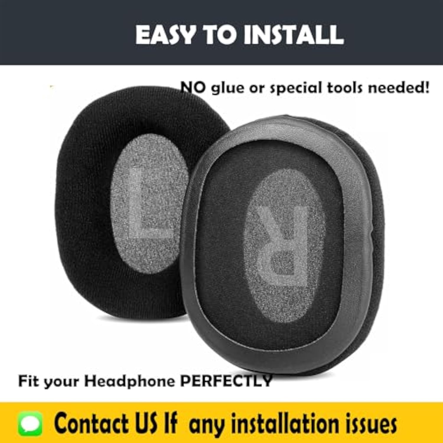 Replacement Earpads Cushion Compatible With Sony Wh-L600 Headphone Ear Pads With Soft Fabric&High Density Foam