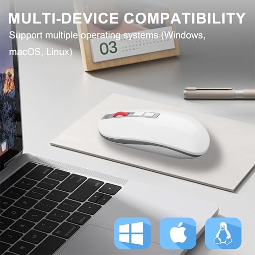 Ai Smart Voice Mouse, 2-Mode Bluetooth And 2.4G Wireless With Real-Time Translation & Document To Excel Conversion, Ergonomic Office Mouse For Laptop Pc Mac Business Professionals