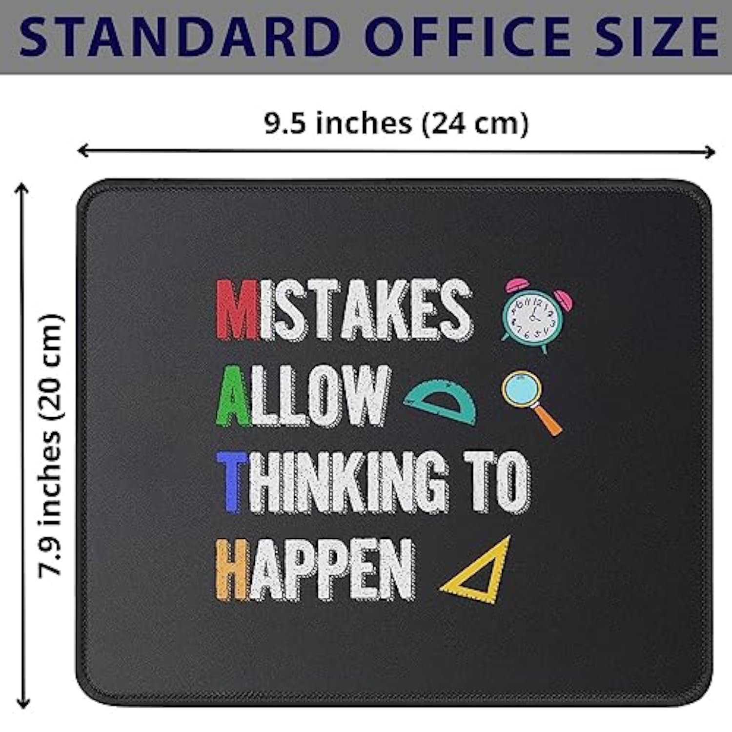 Math Teacher Funny Saying Gift Mouse Mat - Gifts Teachers From Students - Teacher Gifts For Women Men - Idea For Teaching Mouse Pad 9.5 Inch