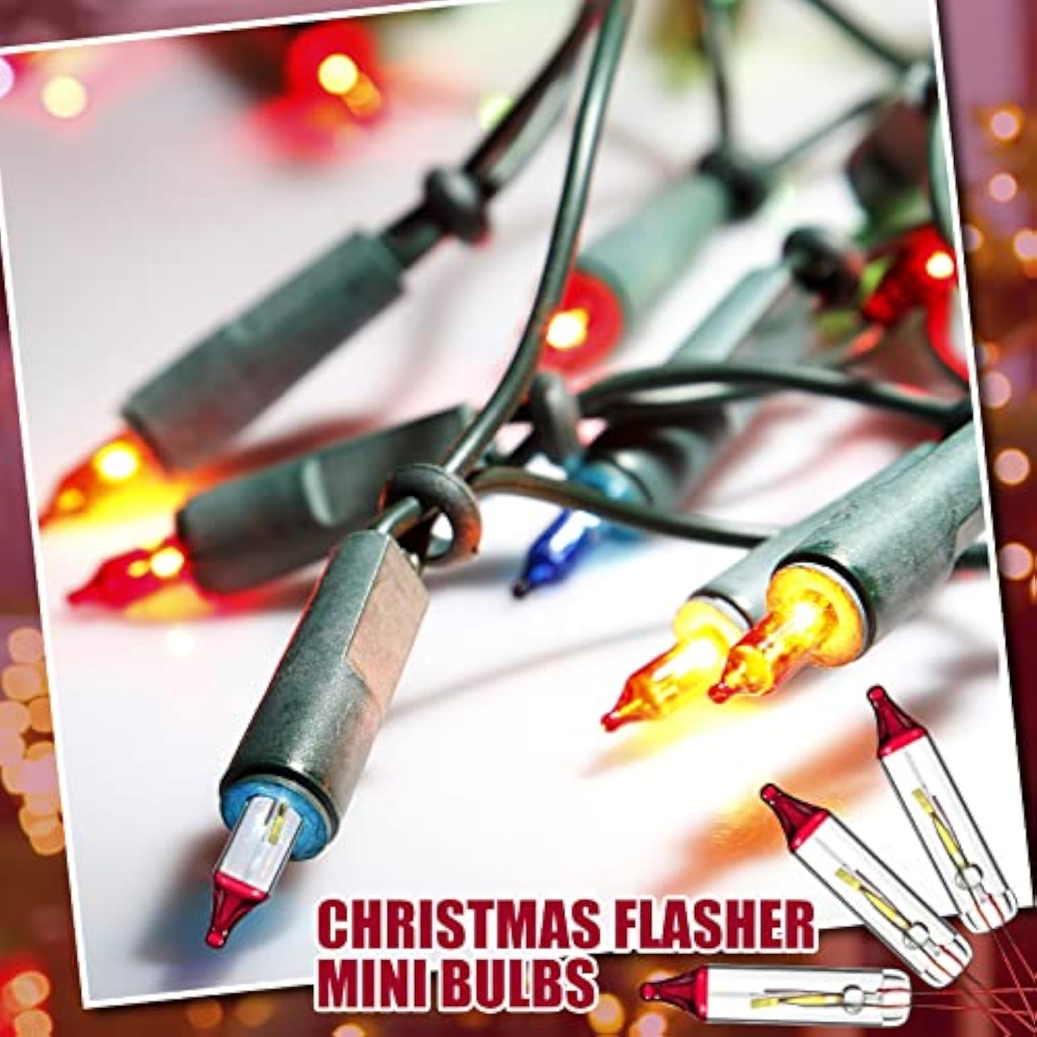Flasher Christmas Replacement Bulbs 3.5 Volt 0.17A Christmas Trees Incandescent Lights Bulbs Led Mini String Light Repla