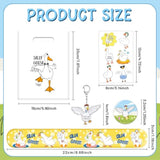 Silly Goose Party Favors, Funny Silly Goose Temporary Tattoos Slap Bracelets Badges Keychains Gift Bags For Silly Goose Birthday Party Decorations Supplies For Kids Teens Boys Girls Classroom Rewards