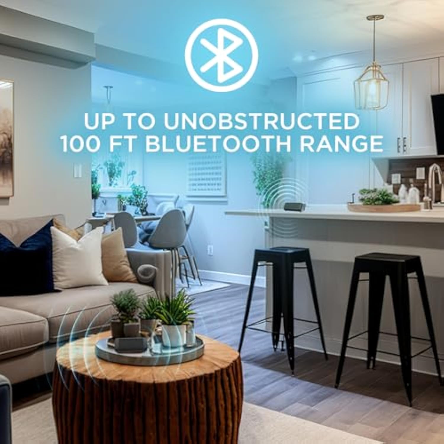 OontZ Ultra Dual Portable Bluetooth Speaker 5.0 2-Pack - IPX7 Waterproof, 14W Enhanced Sound, 20-Hr Battery, 100ft Range, Deep Bass and Clear Audio, Durable Shower Speakers for Pool or Beach (Black)