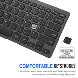 2.4G Wireless Keyboard Ultra Slim And Compact Keyboard With Media Hotkeys For