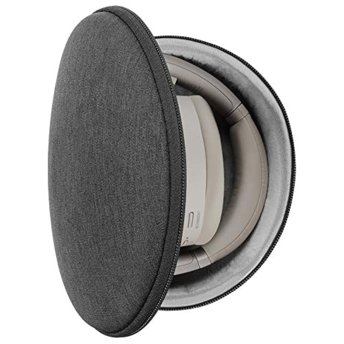 Geekria Shield Headphones Case Compatible with Sony WH-1000XM4, WH-1000XM3, WH-1000XM2, WH-H910N, WH-H900N, Replacement Hard Shell Travel Carrying Bag with Cable Storage (Dark Grey)