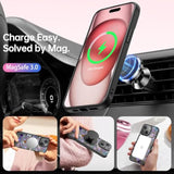 For Iphone 14 Case Military-Grade Protection & Wireless Charging - Trendy Floral Design For Women Girls, Non-Slip Matte Phone Cover With Shockproof Corners - Dreamy Lotus