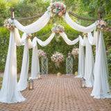 Blush Wedding Arch Draping Fabric, 19Ft x 28" Panel for Ceremony & Home Decor