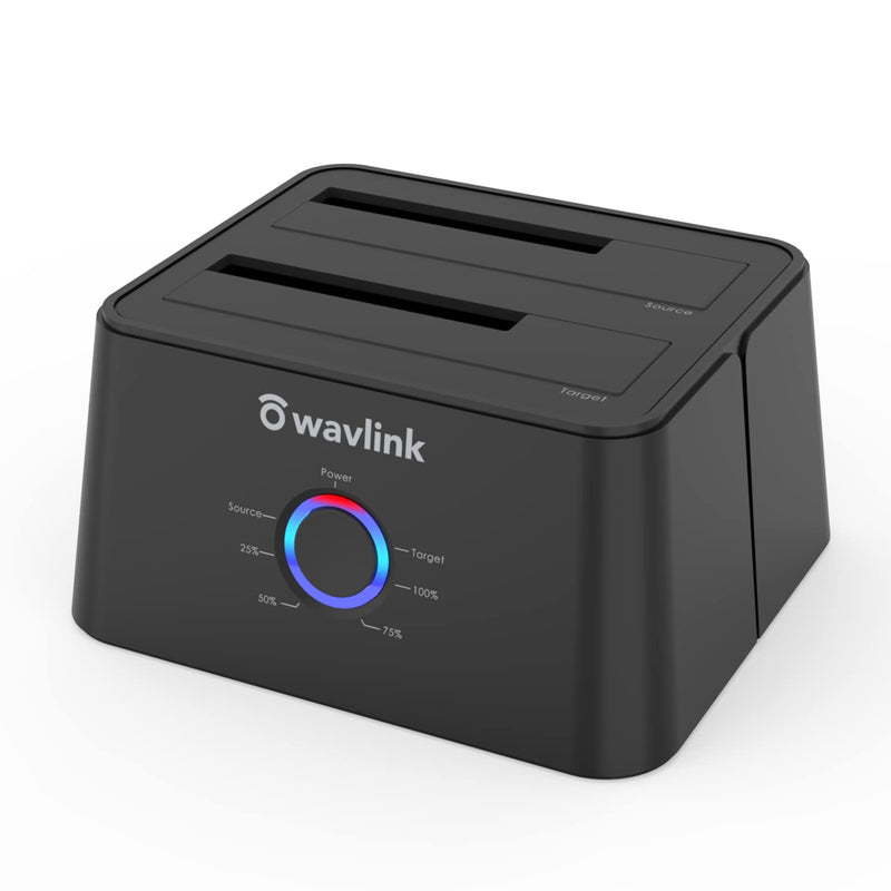 WAVLINK USB 3.0 to SATA Dual Bay External Hard Drive Docking Station Dock Dupl