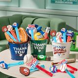 Baseball Party Favors, 24Pcs Baseball Themed Mini Bubble Wands For Kids Bubbles Bulk With Detachable Topper (6 Styles), Birthday Gift Classroom Prizes Girl Boys Sports Goody Bag Stuffer Supply