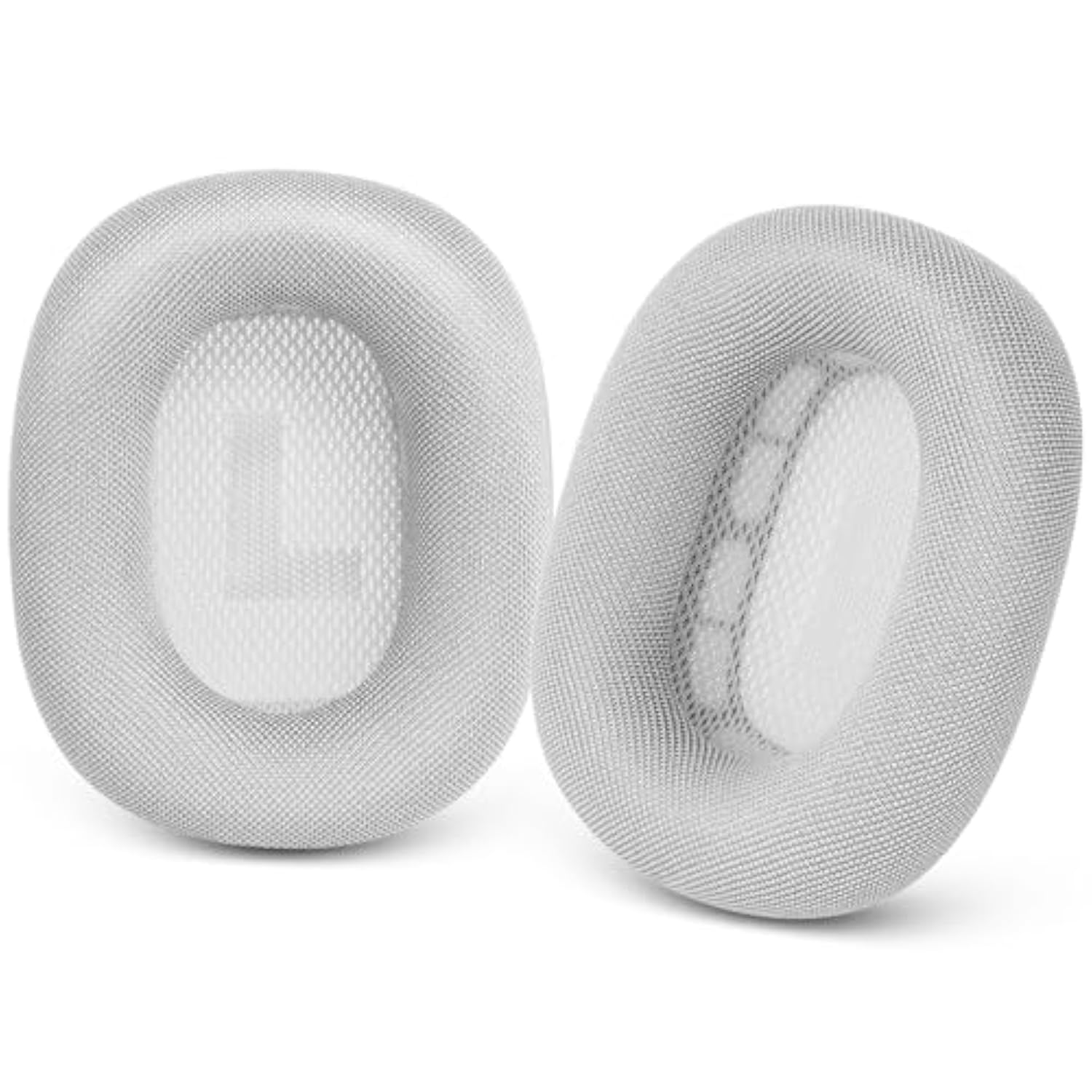 Gvoears Upgraded Ear Cushions Replacement Earpads For Apple Airpods Max Headphones, Mesh Fabric Ear Pads Cover With Memory Foam And Magnet For Airpods Max (Silver)