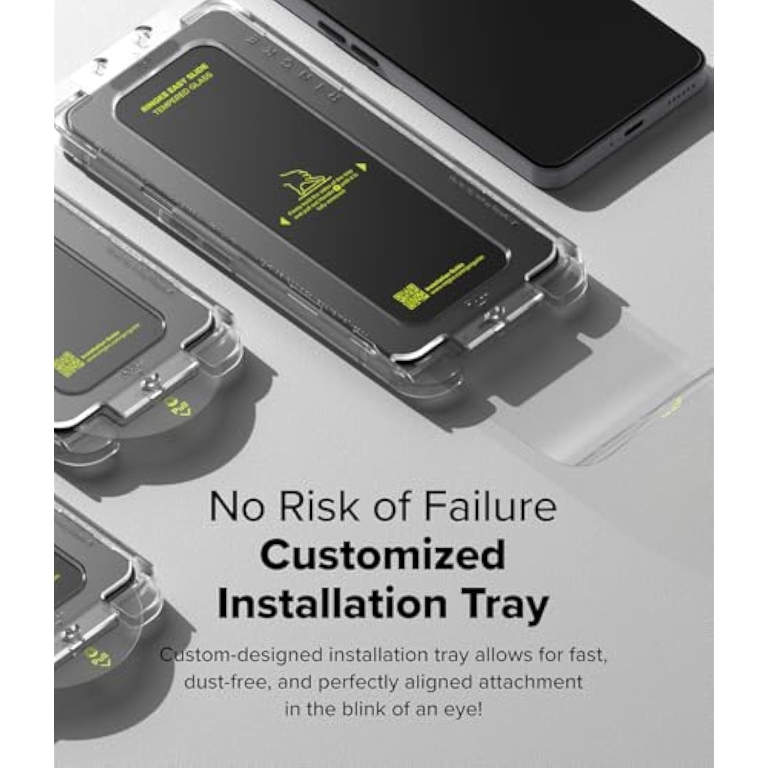 Ringke Easy Slide [Super Easy to Install] Compatible with Nothing Phone 3a / 3a Pro Screen Protector, Case Friendly 9H Hardness Tempered Glass with Simple installation Tool - 2 Pack