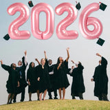 40-Inch Pearl Pink Number 2026 Balloons for New Year, Graduation, and Birthday Decor