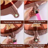 8Pcs Western Themed Party Balloons - Large Cowgirl Hat & Boot Balloons - Cowboy Party Decoration