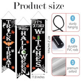 Halloween Banner Set: Trick or Treat, Witches Porch Decor