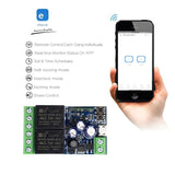 Ewelink Wifi Wireless Smart Relay Module Usb 5V Dc7V/12V/24V/48V 2 Channel Switch For Garage Door, Rolling Shutter Door, Electric Curtain(2Pcs,2Ch)