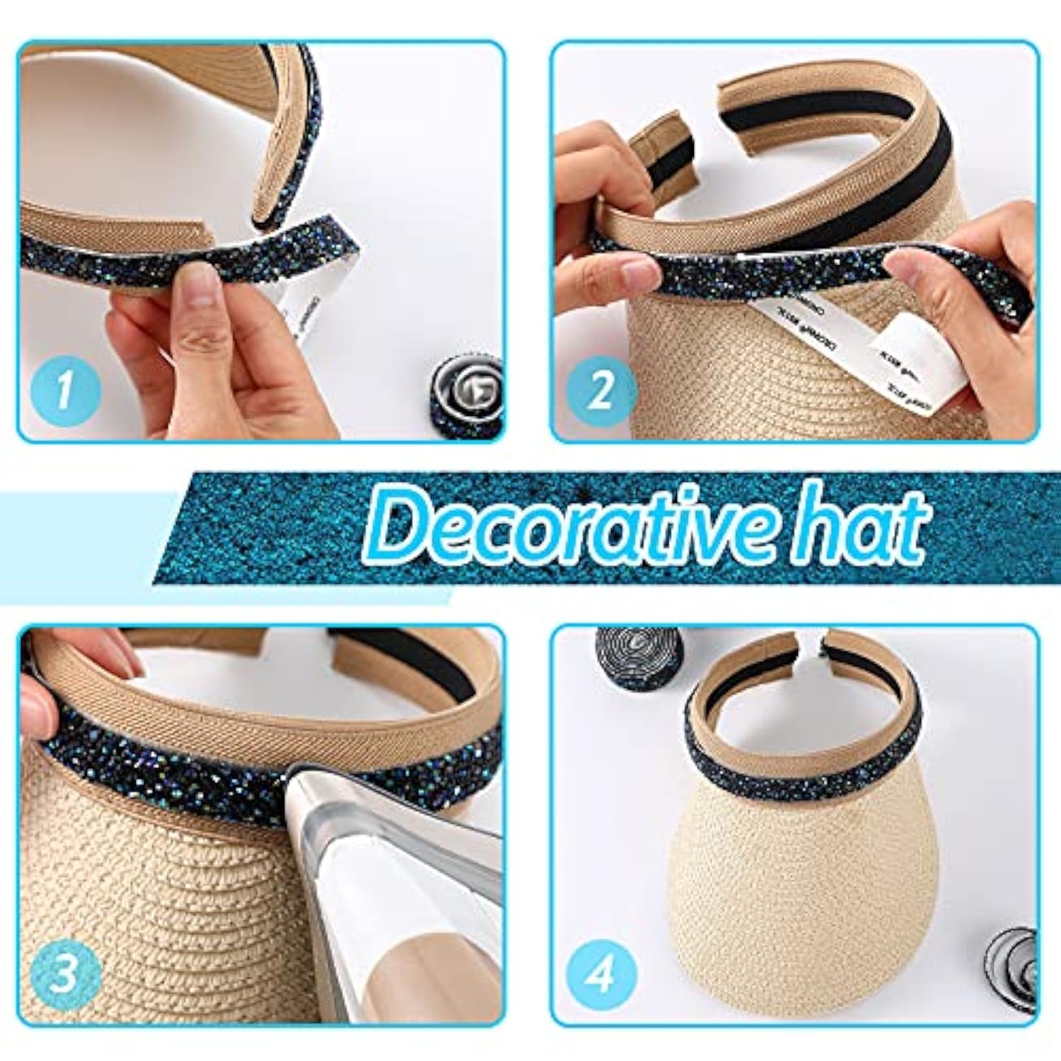 Bling Crystal Rhinestone Ribbon, Diy Self-Adhesive Rhinestone Sticker