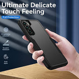 For Galaxy A14 5G Phone Case,With Screen Protector,Heavy-Duty Tough Rugged Shockproof Protective Phone Case For Samsung A14 5G, Black