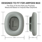 Replacement Earpads For Airpods Max, Ear Cushions Replacement For Airpod Max Headphone, Ear Pads Cover With Durable Mesh Fabric & Memory Foam, Comfortable And Easy Installation-Green