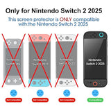 Auto-Alignment OneTouch for Nintendo Switch 2 Screen Protector [7.9''] 2025 Tempered Glass, Accessories, 30 seconds Installation, Bubble Free,