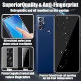 3 Pack Screen Protector For Motorola Moto G Play (2023) With 3 Pack Camera Lens Protector, Tempered Glass Film, 9H Hardness, Hd Clear, Bubble Free, Anti-Scratch, Easy Installation