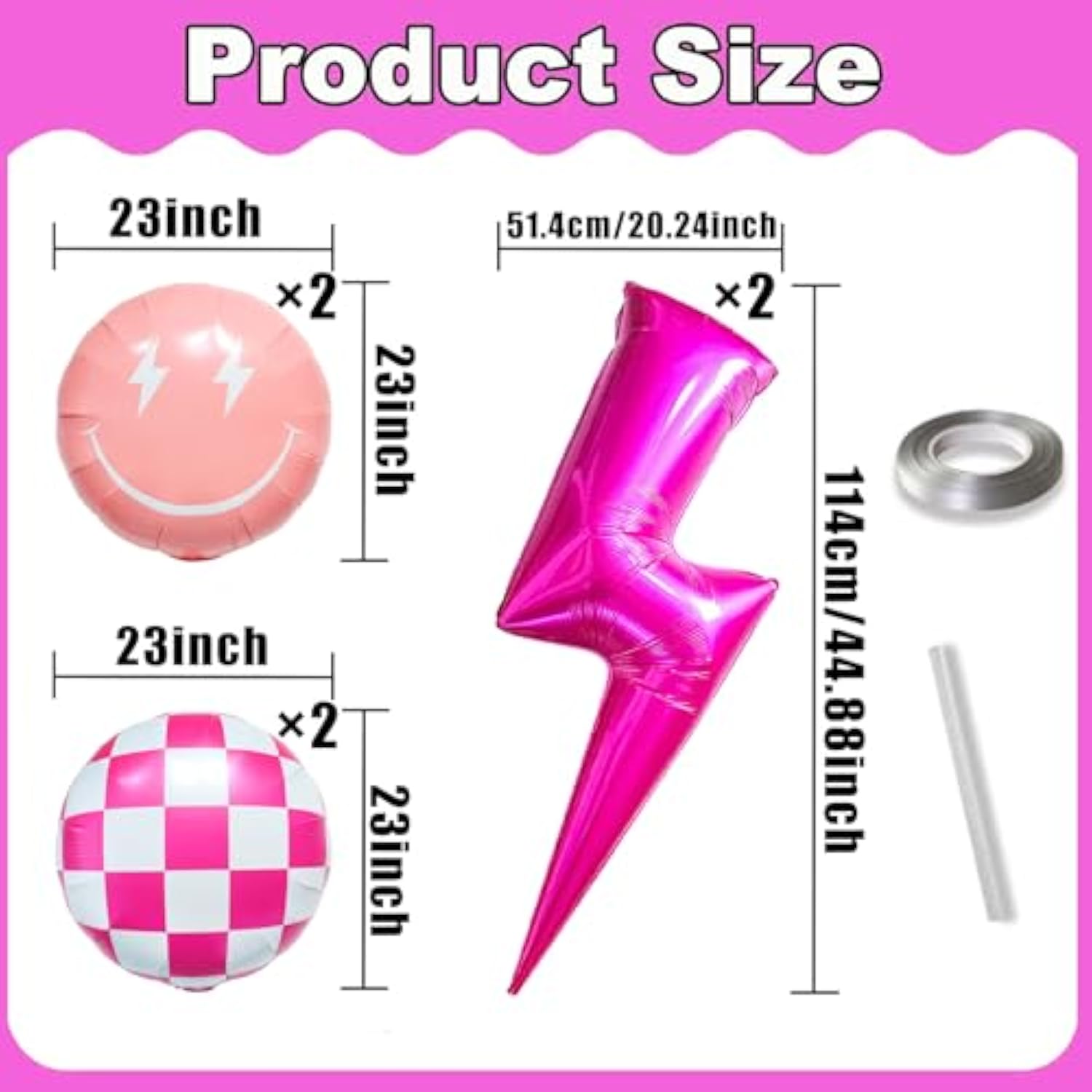 Pink Smile Face Balloons Preppy Balloons For Smile Birthday Party Decorations Preppy Birthday Party Decor Cool Girl 2000S Y2K Party Birthday Party Y2K Baby Shower Bad Two The Bone Party Decorations