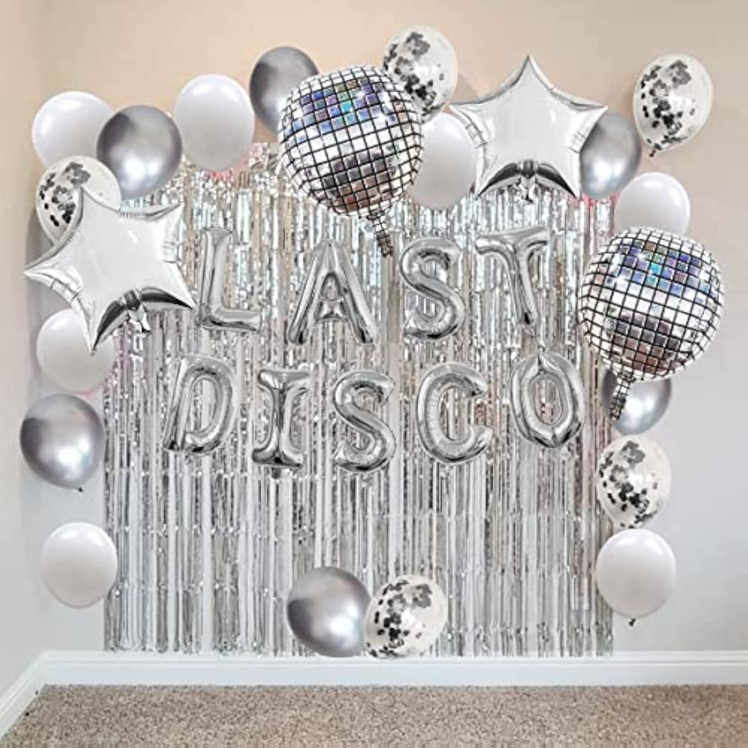 Last Disco Bachelorette Party Kit - Silver Disco & Western Cowgirl Bachelorette Party Supplies