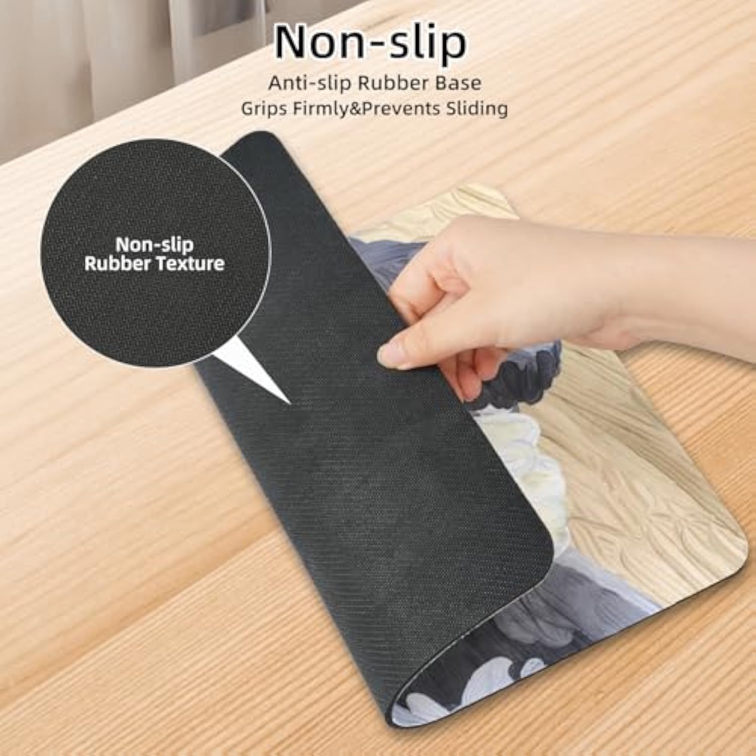 Dog Mouse Pad Cute Mousepad Big Mouse Pads For Computers Laptop Desk Accessories Gaming Mouse Pad, Portable Office Non-Slip Rubber Base Wireless Anime Mouse Pad, 11.8"X9.8"X0.2" Inch (Schnauzer)