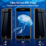 3-Pack Privacy Screen Protector For Iphone Se 2020, Anti Spy Tempered Glass Film, Touch Sensitive, Bubble-Free, Case Friendly [With Easy-Installation Tool][4.7 Inch]