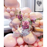 Double Stuffed Pink Balloon Garland Arch Kit Pastel Light Pink Balloons Different Sizes 18/12/5 Inch For Baby Shower Birthday Bridal Wedding Party Decoration