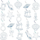 Blue Bow Starfish And Seashell Party Decorations The Summer Party Decor For Under The Sea Birthday, Summer Beach Wedding, Mermaid Baby Shower, Bachelorette Party Celebration