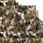 Woodland Camo Wrapping Paper Roll For Men, Mini Roll, Hunting Forest Camouflage Design Gift Wrap Paper Perfect For Birthday, Military-Themed Party, Veterans Day, Outdoor, 17 Inches X 16.4 Feet