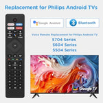 Voice Remote Control Nh800Up Rf402A-V14 Replacement For Philips Android Led Lcd 4K Smart Tv 43Pfl5766/F7 50Pfl5704/F7 55Pfl5604/F7 55Pfl5704/F7 65Pfl5504/F7 65Pfl5704/F7 75Pfl5704/F7 65Pfl5604/P7