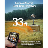 hohem iSteady M7 Gimbal Stabilizer for iPhone, Phone Gimbal with AI Tracking, 1.4" Detachable Touchscreen Remote, Built-in Extension Rod, Fill Light, Phone Stabilizer for Video Recording, YouTube