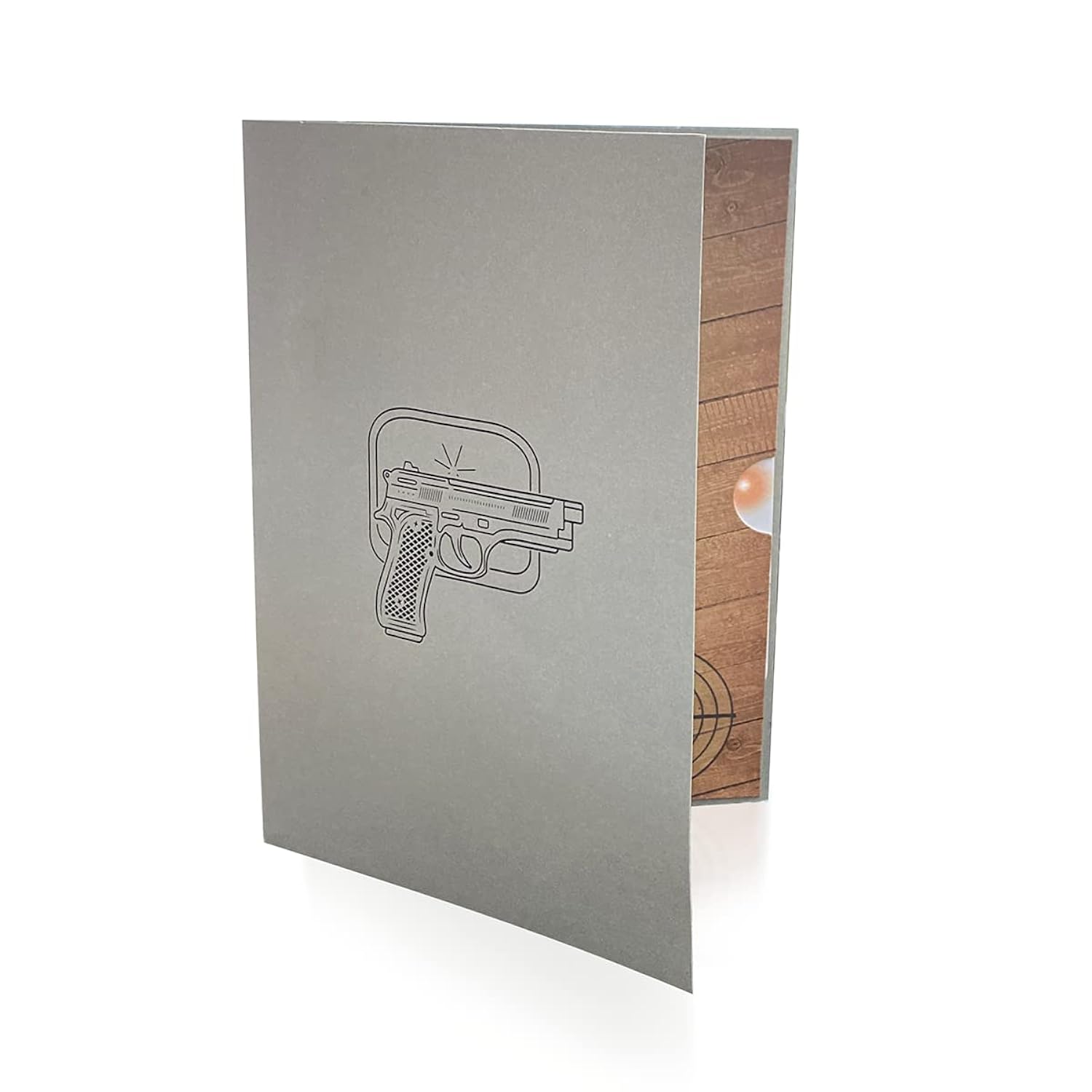 Sharpshooter Gun Pop Up Cards, 3D Handmade Greeting Card With Envelope For Birthday Anniversary Men Boy Classmates Father Husband Son Kids Friend